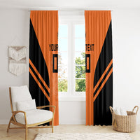 Custom Netherlands Football 2026 Window Curtain Oranje Lion Special Style