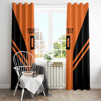 Custom Netherlands Football 2026 Window Curtain Oranje Lion Special Style