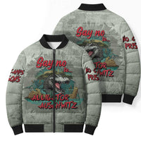 Say No To Alligator Auschwitz Bomber Puffer Jacket - Wonder Print Shop