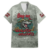 Say No To Alligator Auschwitz Family Matching Mermaid Dress and Hawaiian Shirt - Wonder Print Shop