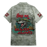 Say No To Alligator Auschwitz Family Matching Mermaid Dress and Hawaiian Shirt - Wonder Print Shop