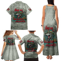 Say No To Alligator Auschwitz Family Matching Tank Maxi Dress and Hawaiian Shirt - Wonder Print Shop
