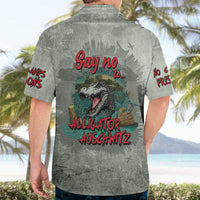 Say No To Alligator Auschwitz Hawaiian Shirt - Wonder Print Shop