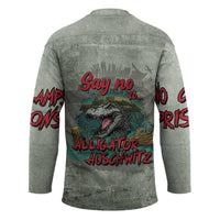 Say No To Alligator Auschwitz Hockey Jersey - Wonder Print Shop