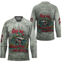 Say No To Alligator Auschwitz Hockey Jersey - Wonder Print Shop