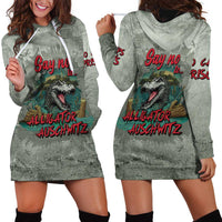 Say No To Alligator Auschwitz Hoodie Dress - Wonder Print Shop