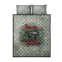Say No To Alligator Auschwitz Quilt Bed Set - Wonder Print Shop