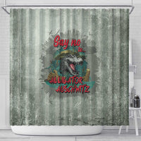 Say No To Alligator Auschwitz Shower Curtain - Wonder Print Shop