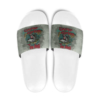 Say No To Alligator Auschwitz Slide Sandals - Wonder Print Shop