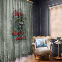 Say No To Alligator Auschwitz Window Curtain - Wonder Print Shop