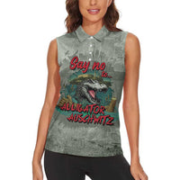 Say No To Alligator Auschwitz Women Sleeveless Polo Shirt - Wonder Print Shop