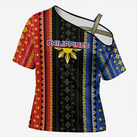 Personalised Philippines Filipinos Cross Shoulder Shirt Igorot Tribal Inspiration Pattern Style