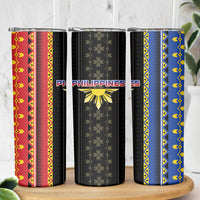 Philippines Filipinos Skinny Tumbler Igorot Tribal Inspiration Pattern Style