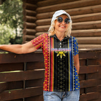 Personalised Philippines Filipinos Women Polo Shirt Igorot Tribal Inspiration Pattern Style