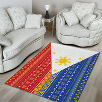 Philippines Sun Area Rug Igorot Tribal Inspiration