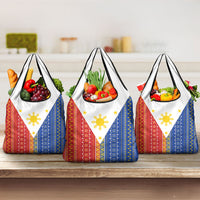 Philippines Sun Grocery Bag Igorot Tribal Inspiration