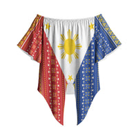 Philippines Sun Off Shoulder Wrap Waist Top Igorot Tribal Inspiration
