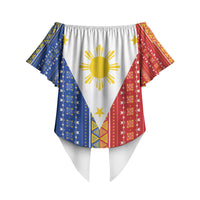 Philippines Sun Off Shoulder Wrap Waist Top Igorot Tribal Inspiration