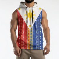 Philippines Sun Sleeveless Hoodie Igorot Tribal Inspiration