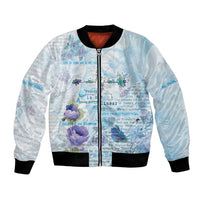 Mental Health Bomber Jacket Healing Is Not Linear - Wonder Print Shop