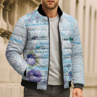 Mental Health Bomber Puffer Jacket Healing Is Not Linear - Wonder Print Shop