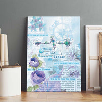 Mental Health Canvas Wall Art Healing Is Not Linear - Wonder Print Shop