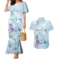 Mental Health Couples Matching Mermaid Dress and Hawaiian Shirt Healing Is Not Linear - Wonder Print Shop