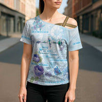 Mental Health Cross Shoulder Shirt Healing Is Not Linear - Wonder Print Shop