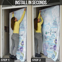 Mental Health Door Cover Healing Is Not Linear - Wonder Print Shop