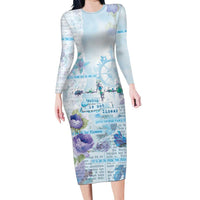 Mental Health Family Matching Long Sleeve Bodycon Dress and Hawaiian Shirt Healing Is Not Linear - Wonder Print Shop