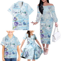 Mental Health Family Matching Off The Shoulder Long Sleeve Dress and Hawaiian Shirt Healing Is Not Linear - Wonder Print Shop