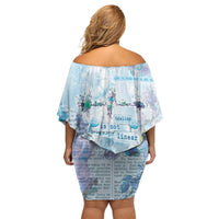 Mental Health Family Matching Off Shoulder Short Dress and Hawaiian Shirt Healing Is Not Linear - Wonder Print Shop
