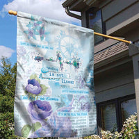 Mental Health Garden Flag Healing Is Not Linear - Wonder Print Shop