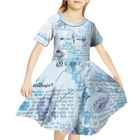 Mental Health Kid Short Sleeve Dress Healing Is Not Linear - Wonder Print Shop