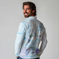 Mental Health Long Sleeve Polo Shirt Healing Is Not Linear - Wonder Print Shop