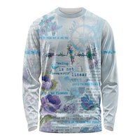 Mental Health Long Sleeve Shirt Healing Is Not Linear - Wonder Print Shop