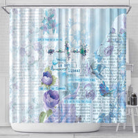 Mental Health Shower Curtain Healing Is Not Linear - Wonder Print Shop