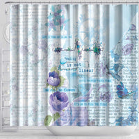 Mental Health Shower Curtain Healing Is Not Linear - Wonder Print Shop