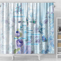 Mental Health Shower Curtain Healing Is Not Linear - Wonder Print Shop