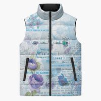 Mental Health Sleeveless Puffer Jacket Healing Is Not Linear - Wonder Print Shop