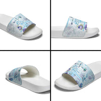Mental Health Slide Sandals Healing Is Not Linear - Wonder Print Shop