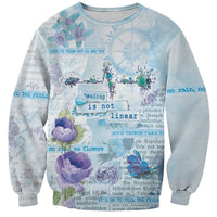 Mental Health Sweatshirt Healing Is Not Linear - Wonder Print Shop