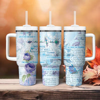 Mental Health Tumbler With Handle Healing Is Not Linear - Wonder Print Shop