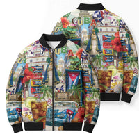 Cuba Libre Bomber Puffer Jacket The Culture Of Cuba - Wonder Print Shop