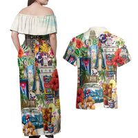 Cuba Libre Couples Matching Off Shoulder Maxi Dress and Hawaiian Shirt The Culture Of Cuba - Wonder Print Shop