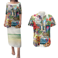 Cuba Libre Couples Matching Puletasi and Hawaiian Shirt The Culture Of Cuba - Wonder Print Shop