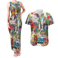 Cuba Libre Couples Matching Tank Maxi Dress and Hawaiian Shirt The Culture Of Cuba - Wonder Print Shop