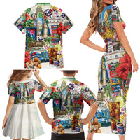 Cuba Libre Family Matching Short Sleeve Bodycon Dress and Hawaiian Shirt The Culture Of Cuba - Wonder Print Shop