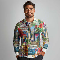 Cuba Libre Long Sleeve Polo Shirt The Culture Of Cuba - Wonder Print Shop