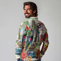 Cuba Libre Long Sleeve Polo Shirt The Culture Of Cuba - Wonder Print Shop